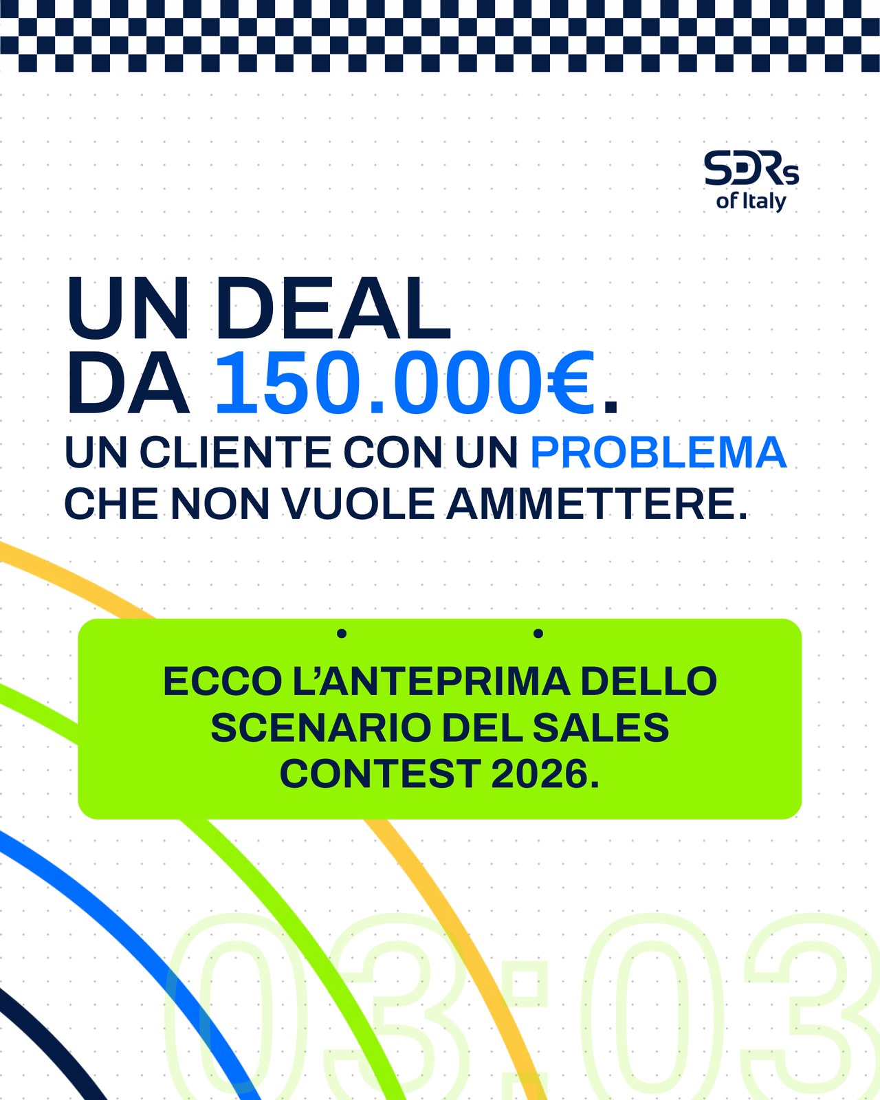 Scenario card, a deal worth 150.000 euro