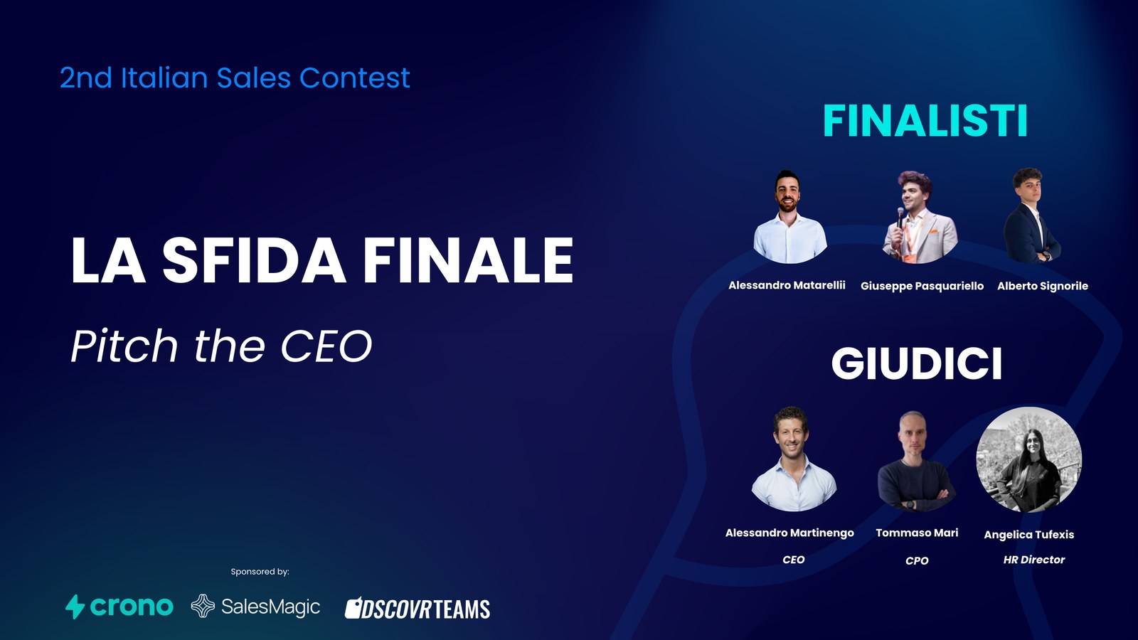 The final challenge, pitch to the CEO