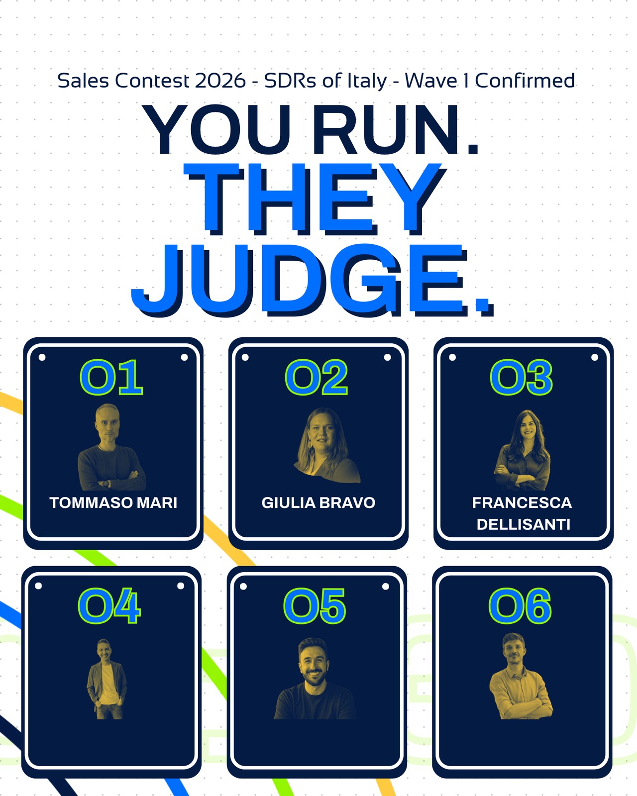 The full judging panel, you run they judge