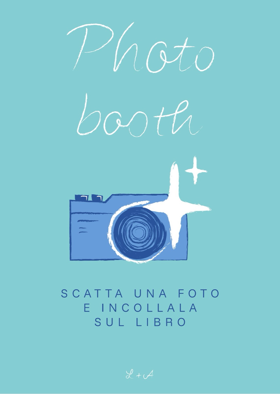 Photo booth sign, A4